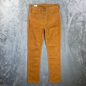 GAP Cigarette High Rise Corduroy Jeans Women's Size 28 / 6T Brown Denim Pants